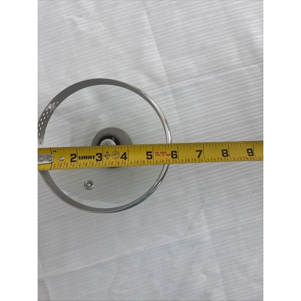 T-Fal Replacement Glass Lid~Steam Vent~Sturdy Knob, Inner Lip 5 3/8